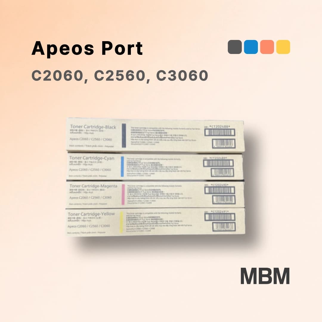 후지필름 ApeosPort C2060 C2560 C3060 정품 토너 세트