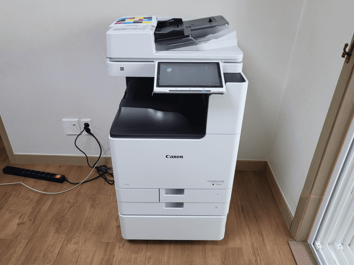 경기도 안산 인테리어 사무실,캐논 컬러 복합기 IR ADV DX C3826 설치 사례