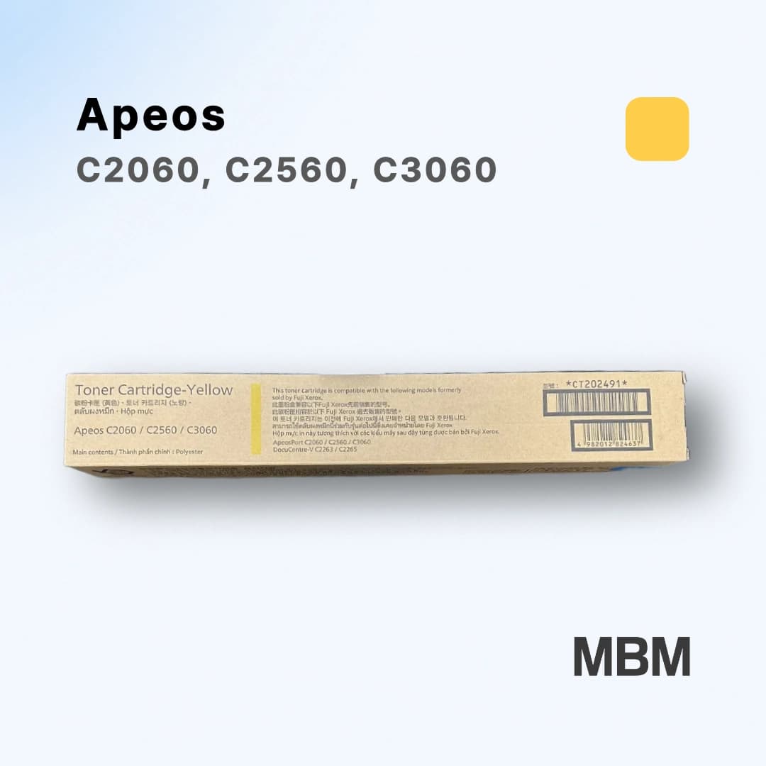 후지필름 Apeos C2060 C2560 C3060 정품 토너 Y