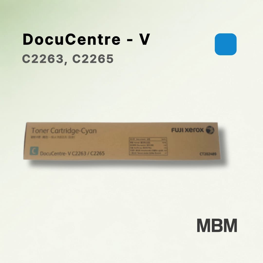 후지필름 DocuCentre V C2263 C2265 정품 토너 파란색 CT202489