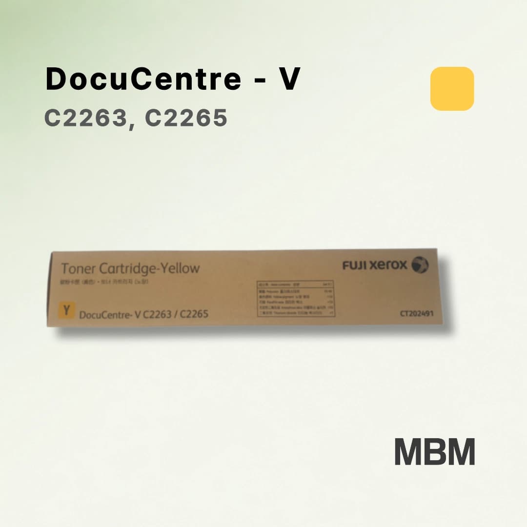 후지필름 CT202491 DocuCentre V C2263 C2265 옐로우 정품토너